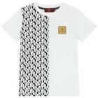 Boys White Logo T-Shirt, 1, hi-res