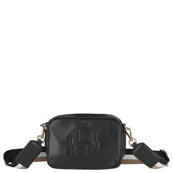 Girls Black Logo Handbag