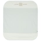 Baby Boys Blue & Gold Logo Blanket, 2, hi-res