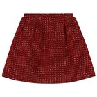 Girls White & Red Logo Skirt Set, 1, hi-res