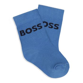 Baby Boys Multi-Colored Logo Socks ( 3-Pack )