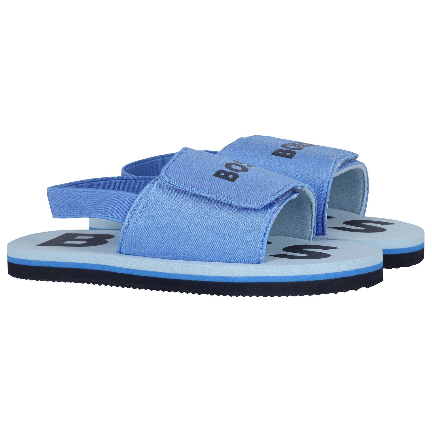 Boys Blue Logo Sandals, 4, hi-res image number null