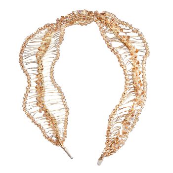 Girls Gold Crystal Headband