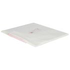 Baby Girls White & Pink Swaddle Blanket, 2, hi-res