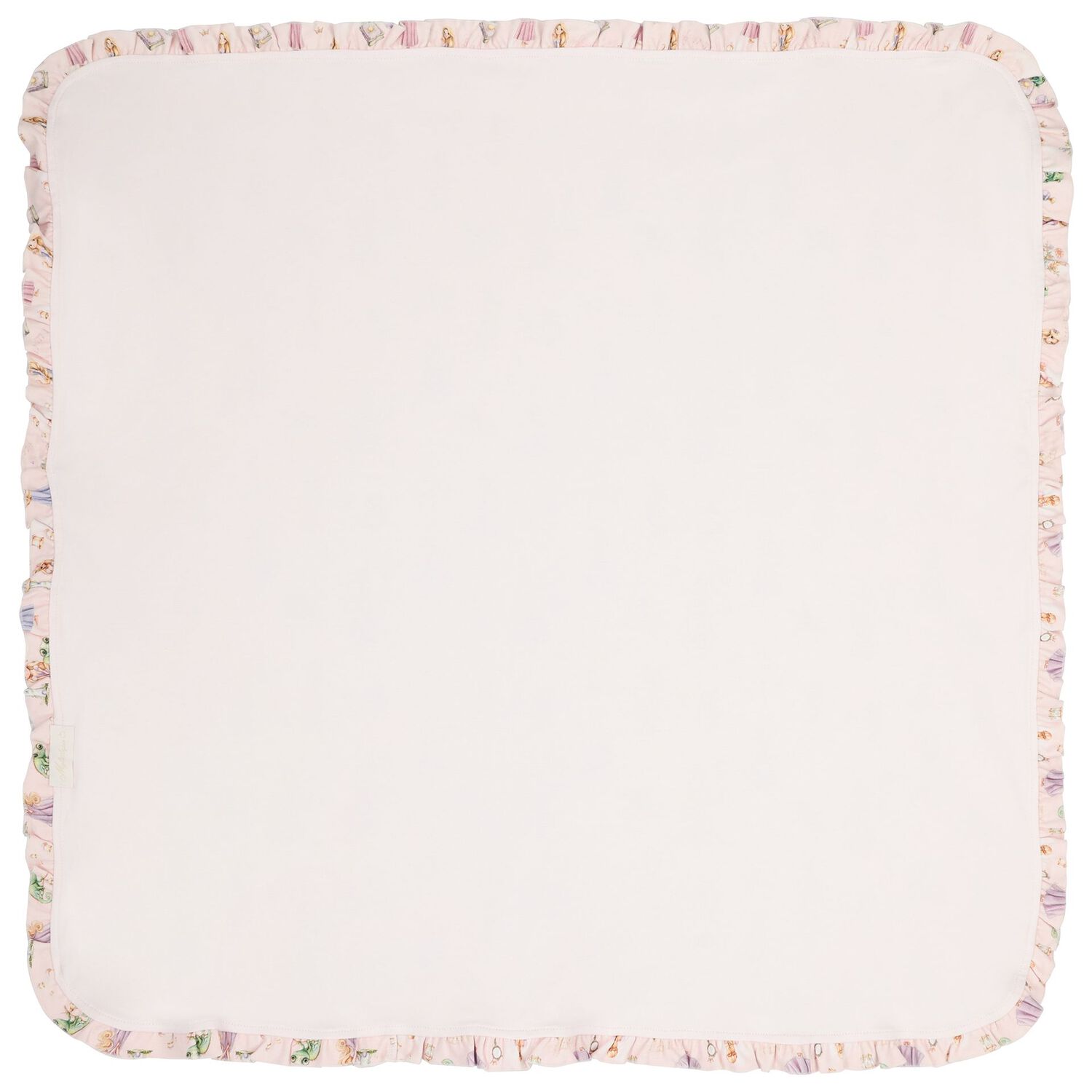 Baby Girls Pink Aurora Ruffled Blanket, 1, hi-res