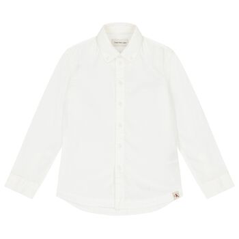 Boys White Logo Shirt