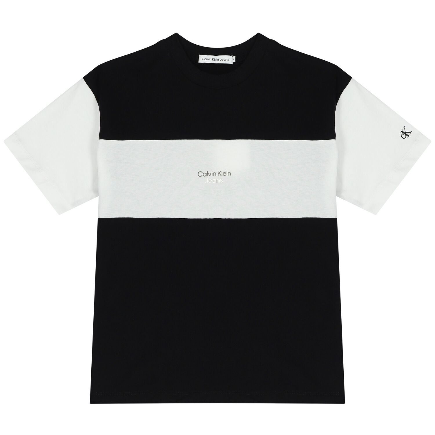 Boys Black Logo T-Shirt, 1, hi-res