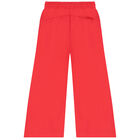 Girls Pink Logo Wide Leg Trousers, 1, hi-res
