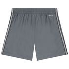 Boys White & Grey Shorts Set, 1, hi-res