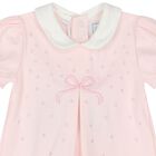 Baby Girls Pink Embroidered Romper, 1, hi-res