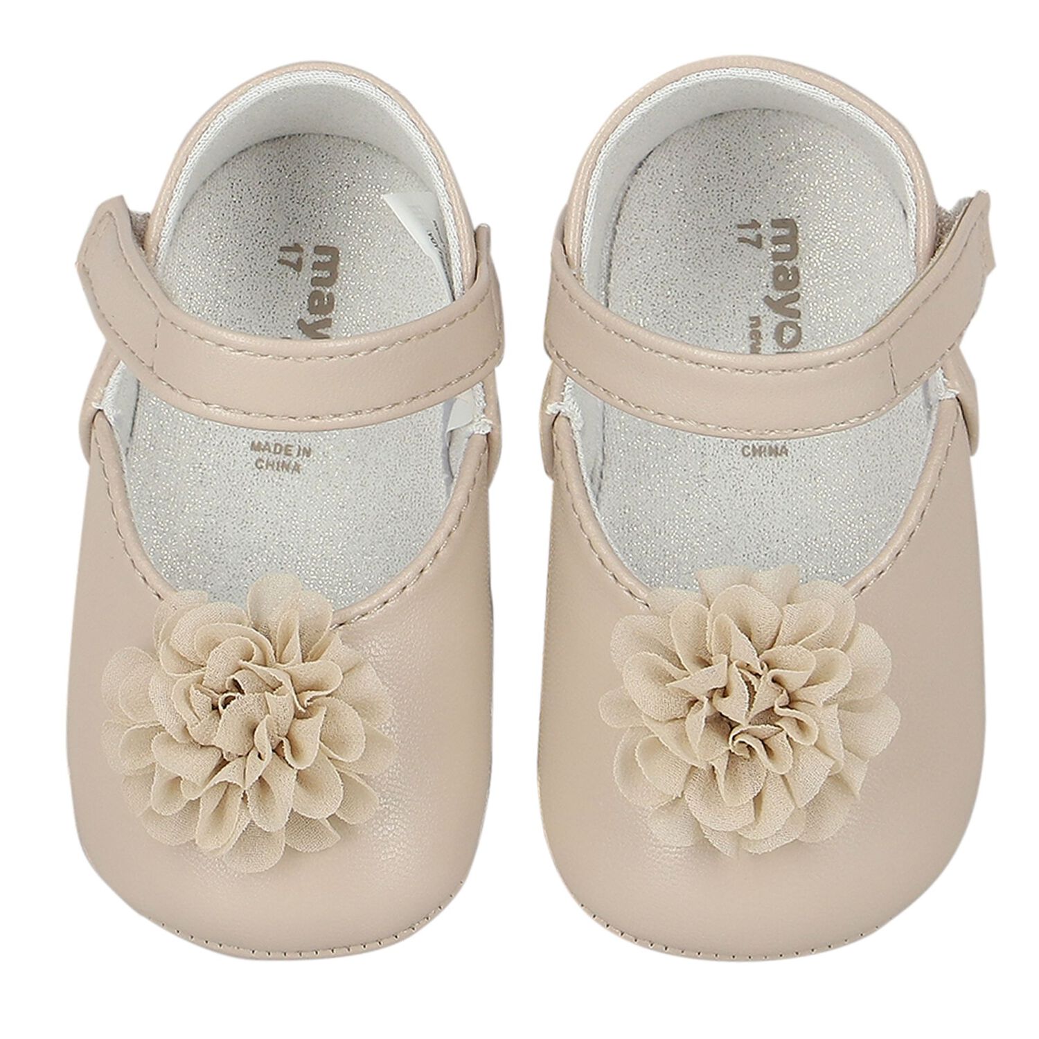 Baby Girls Ivory Pre Walker Shoes, 4, hi-res