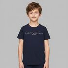 Boys Navy Blue Logo T-Shirt, 2, hi-res