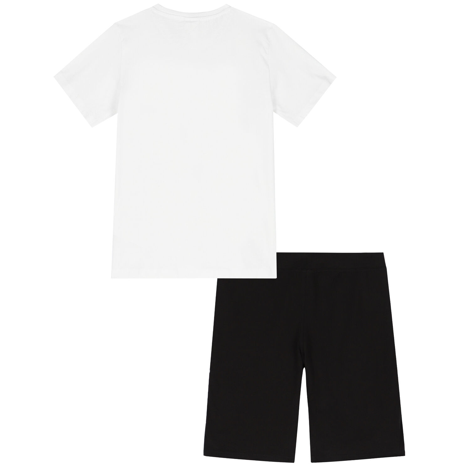 Boys White & Black Skate Shorts Set, 1, hi-res