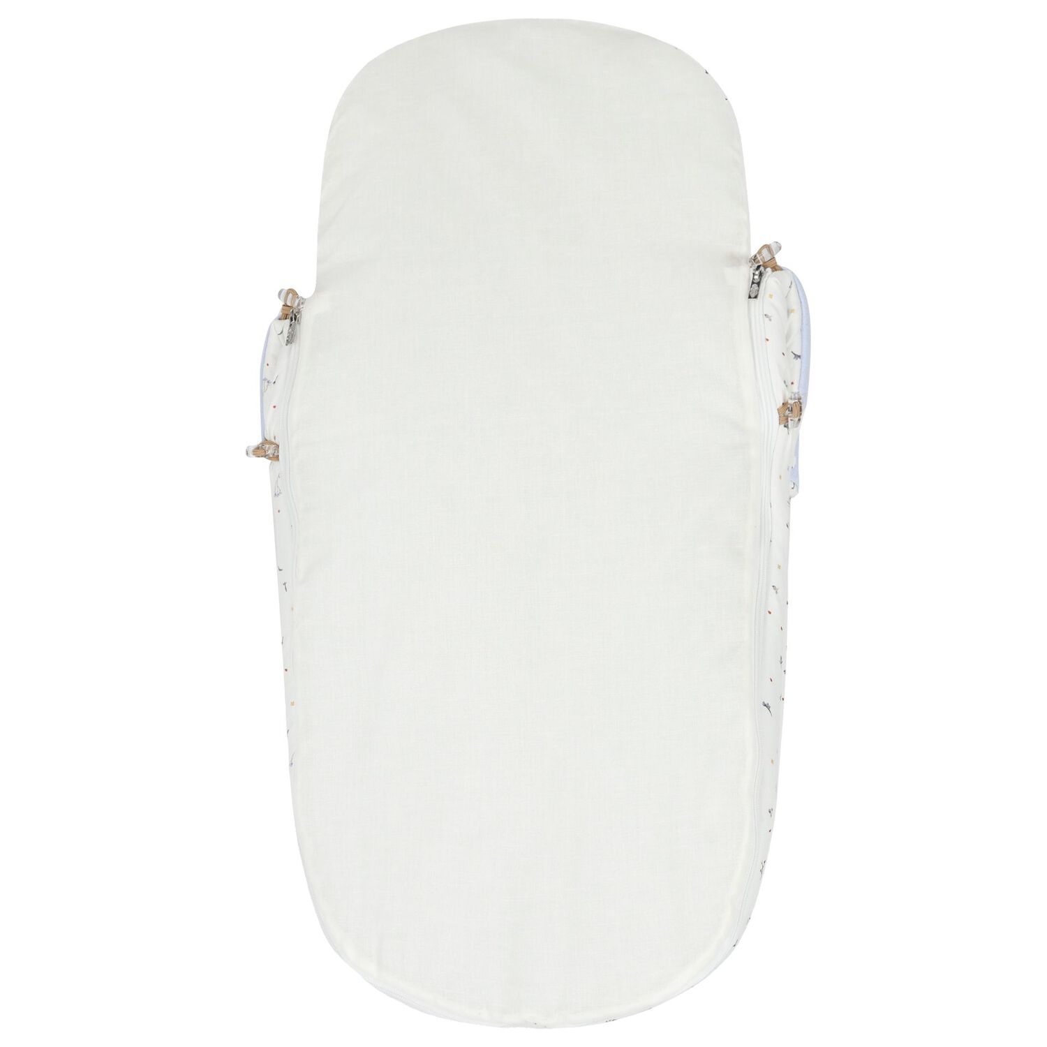 Ivory & Blue Floral Baby Nest, 2, hi-res image number null