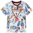 Boys White Logo T-Shirt, 1, hi-res