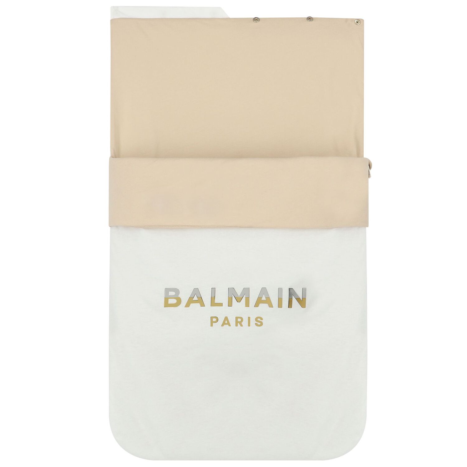 White & Beige Logo Baby Nest, 1, hi-res