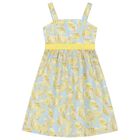 Girls Blue & Ivory Shell Dress, 1, hi-res