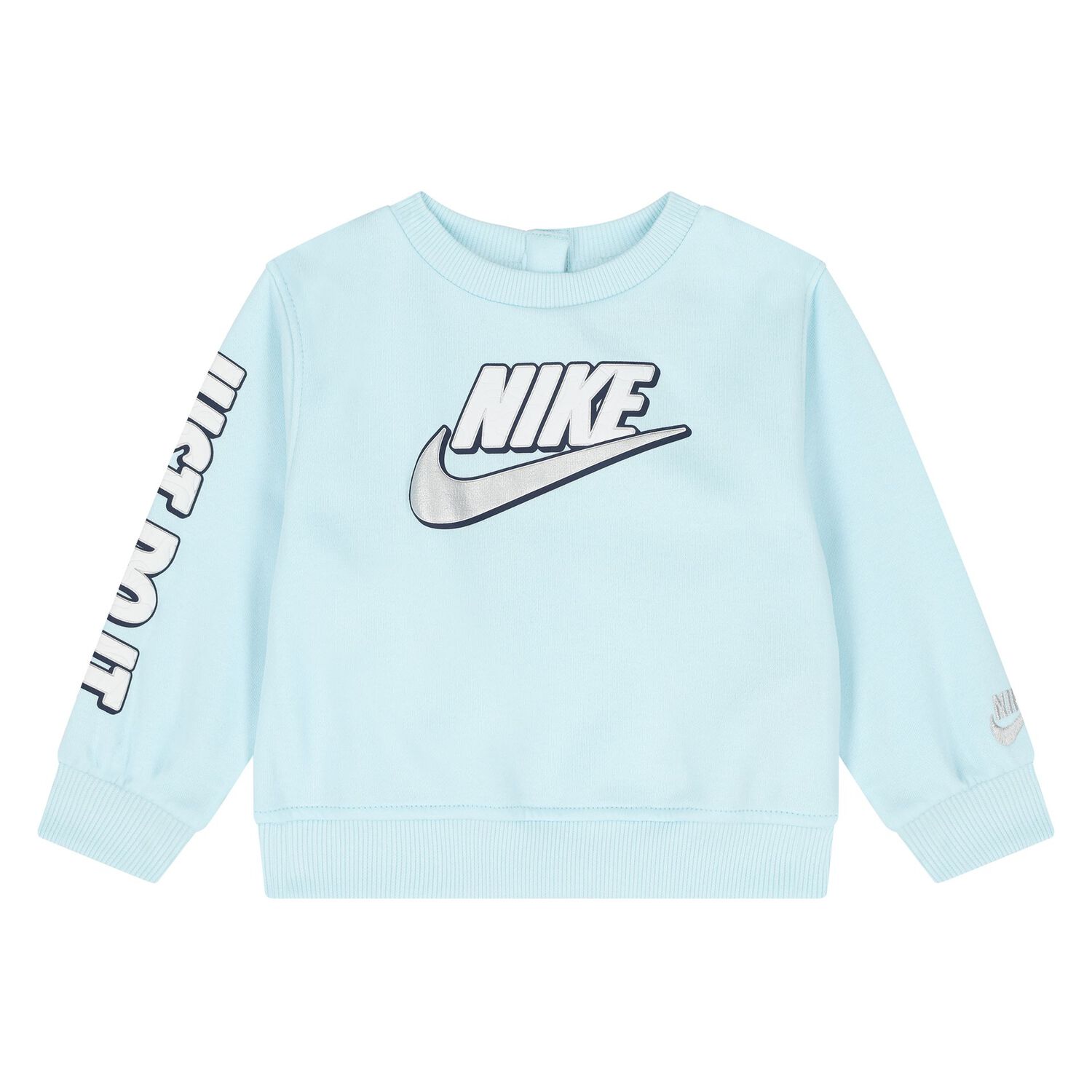 Younger Boys Blue & Navy Blue Logo Tracksuit, 1, hi-res