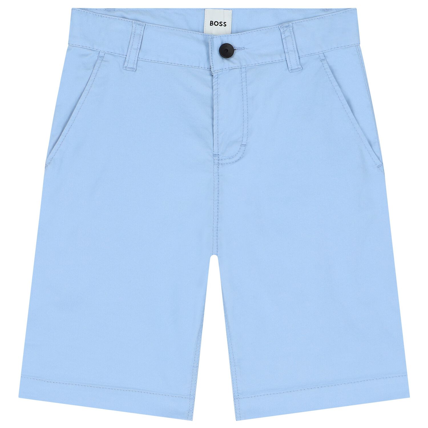 Boys Pale Blue Chino Shorts, 2, hi-res image number null