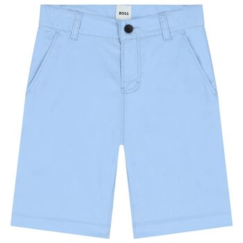 Boys Pale Blue Chino Shorts