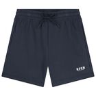 Navy Blue Logo Shorts, 4, hi-res