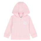 Younger Girls Pink & White Logo Tracksuit Set, 1, hi-res
