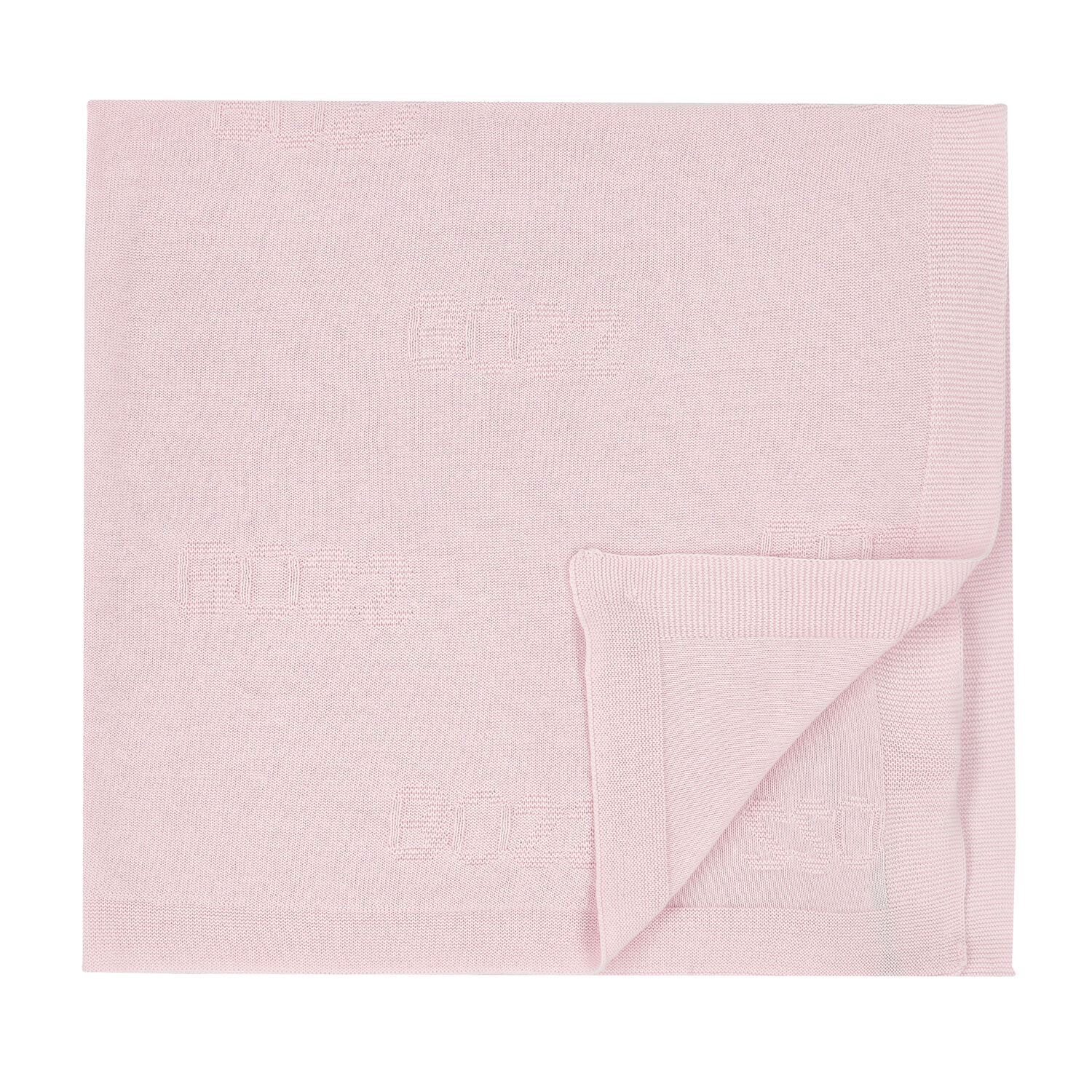 Blue Logo Knitted Baby Blanket, 3, hi-res