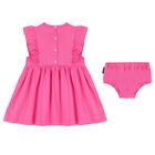 Younger Girls Pink Logo Dress Set, 1, hi-res
