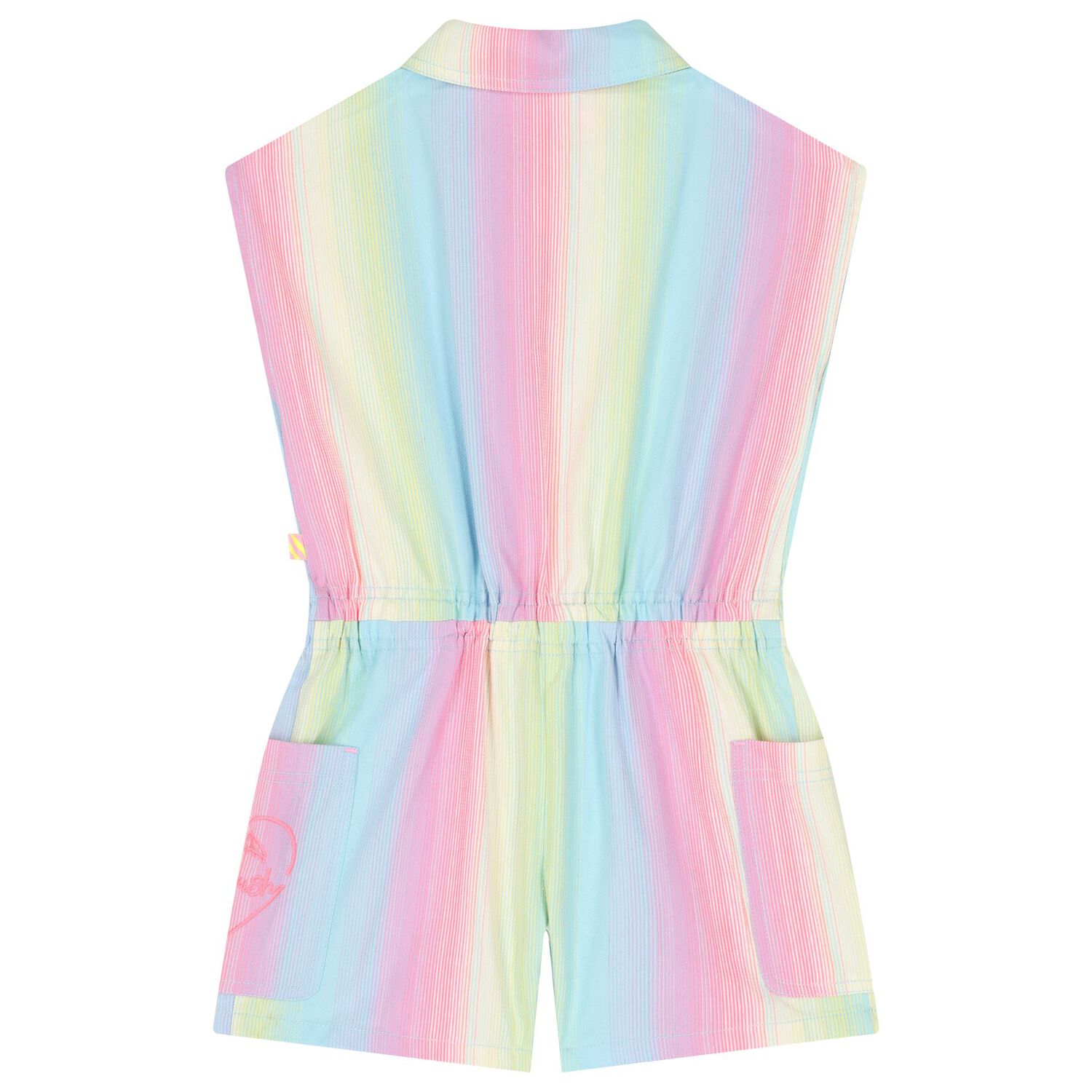 Girls Multi-Coloured Striped Playsuit, 1, hi-res image number null