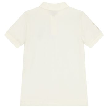 Boys Ivory Logo Polo Shirt