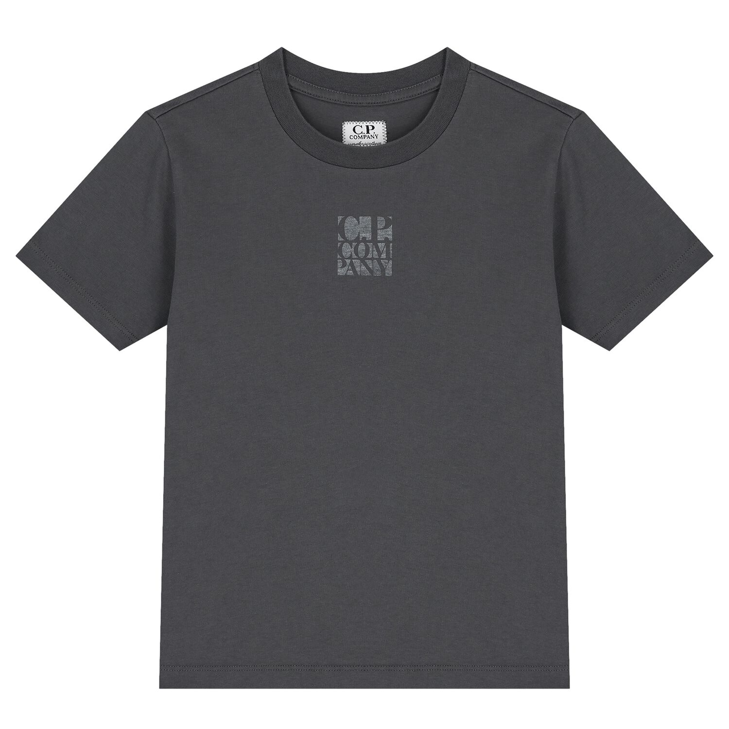 Boys Grey Logo T-Shirt , 1, hi-res