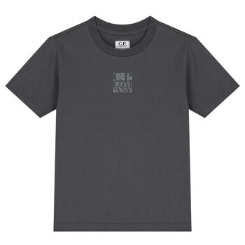 Boys Grey Logo T-Shirt 