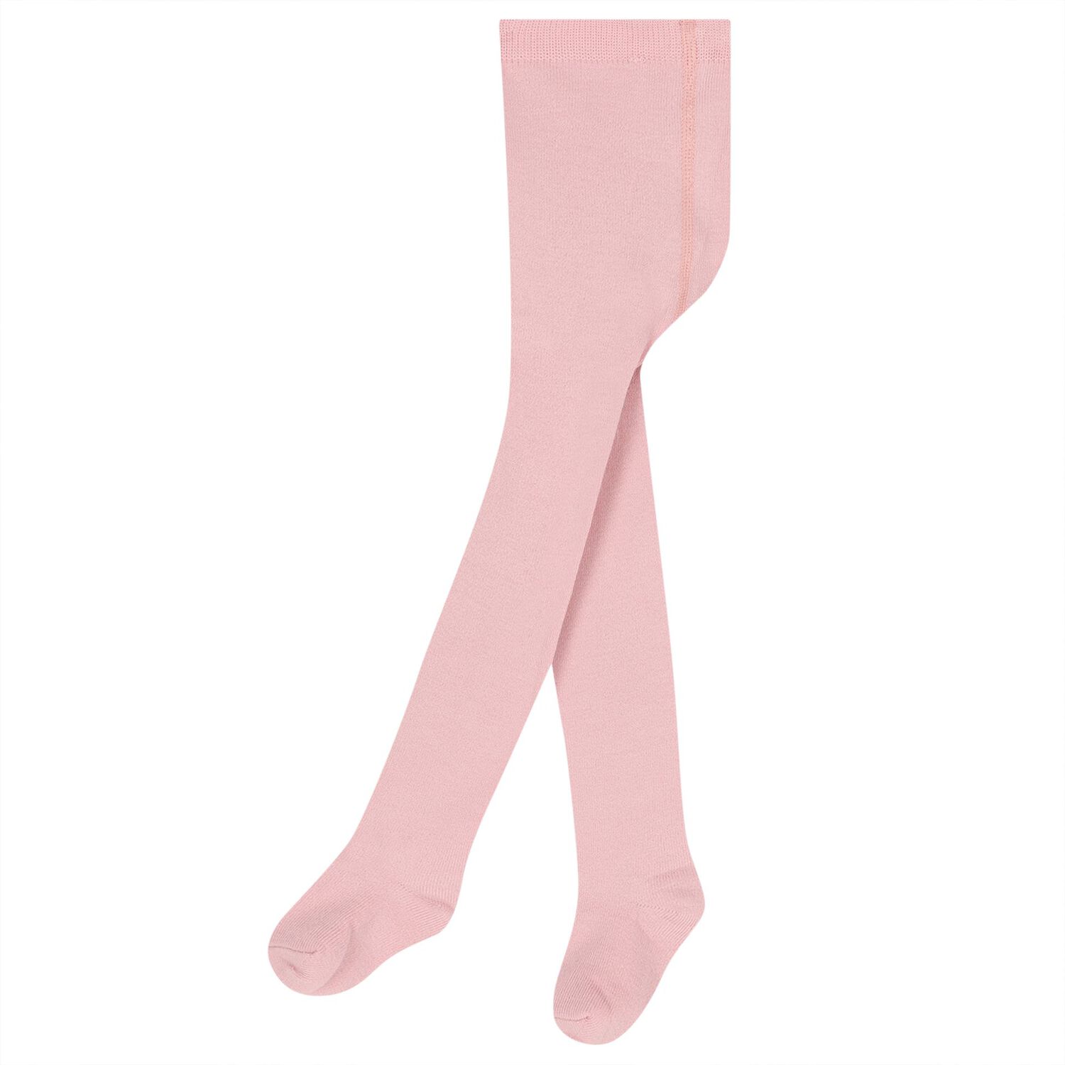 Baby Girls Pink Knitted Tights, 1, hi-res