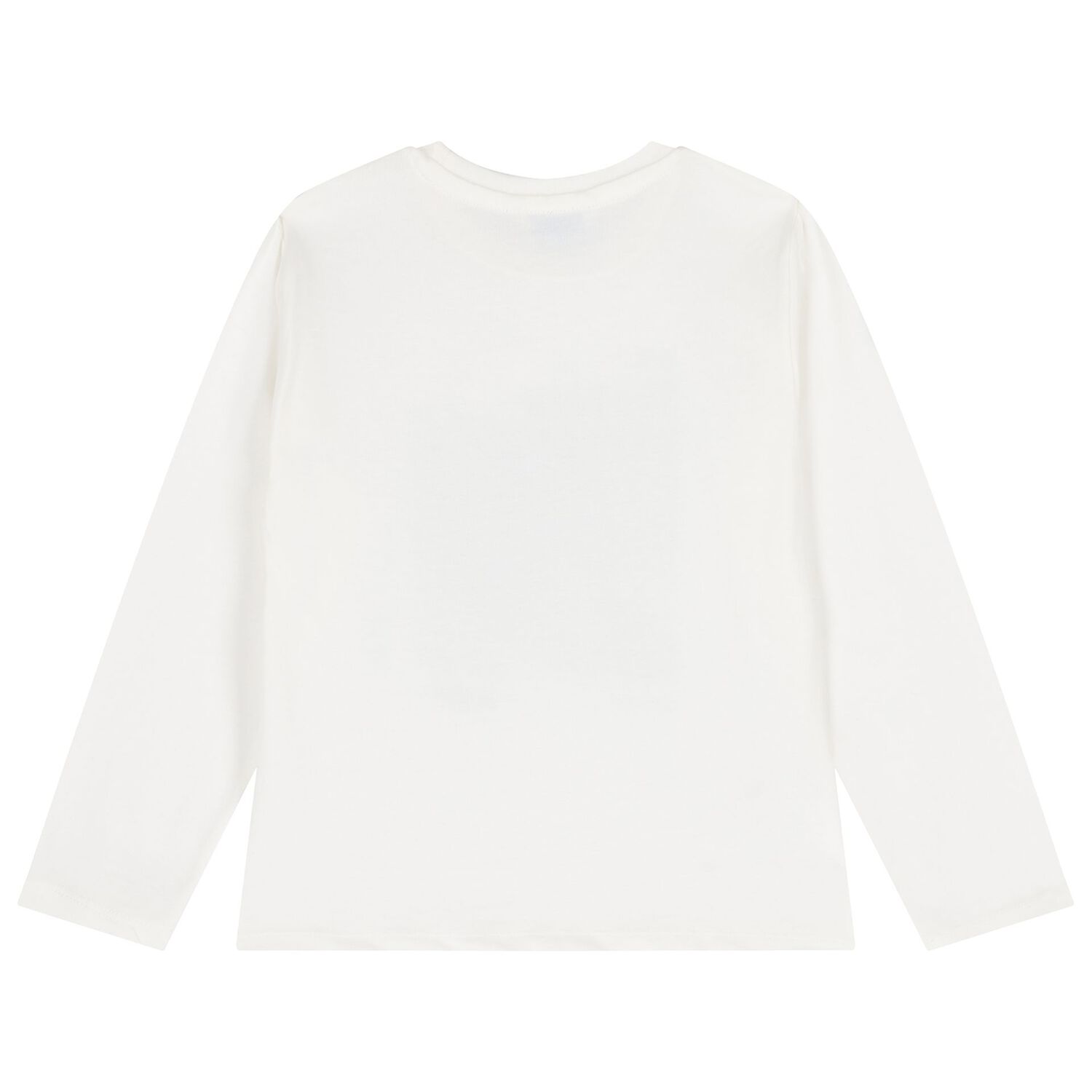 Boys White & Navy Blue Long Sleeve Top ( 2 Pack ), 2, hi-res