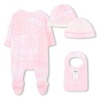 Baby Girls Pink Logo Babygrow Gift Set, 1, hi-res