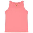 Girls Coral Roses Top, 2, hi-res