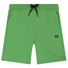 Boys Ivory & Green Palm Tree Shorts Set, 2, hi-res