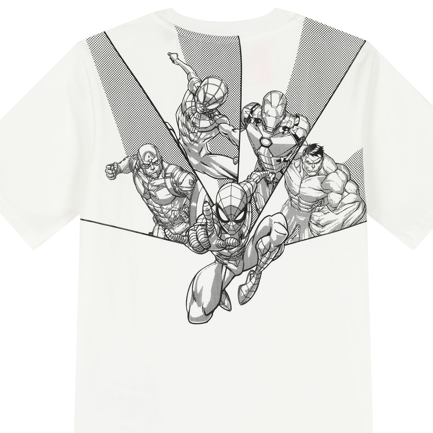 Boys Ivory Logo Marvel T-Shirt, 1, hi-res