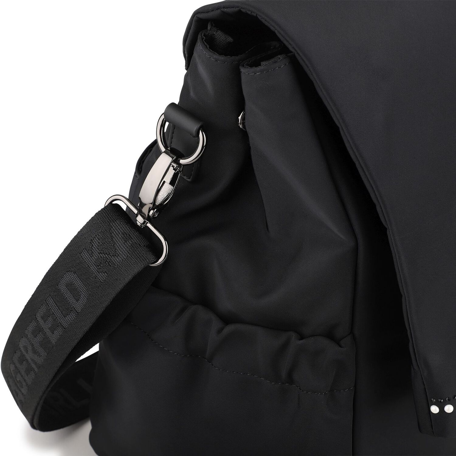 Black Logo Changing Bag ( 37cm ), 1, hi-res