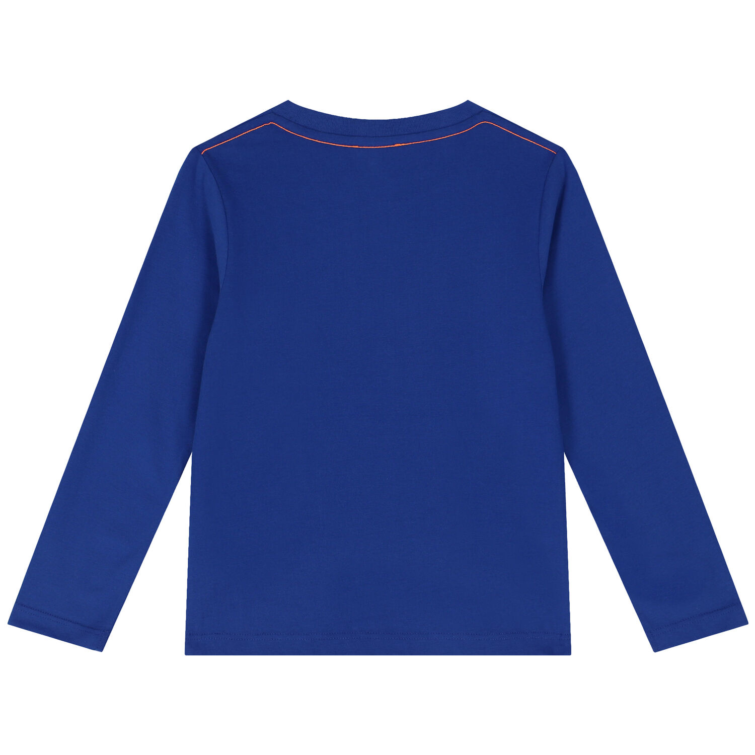 Boys Blue Logo Long Sleeve Top, 1, hi-res