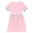 Girls Pink Logo Dress, 2, hi-res