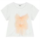 Girls White & Pink Tulle Skirt Set, 1, hi-res