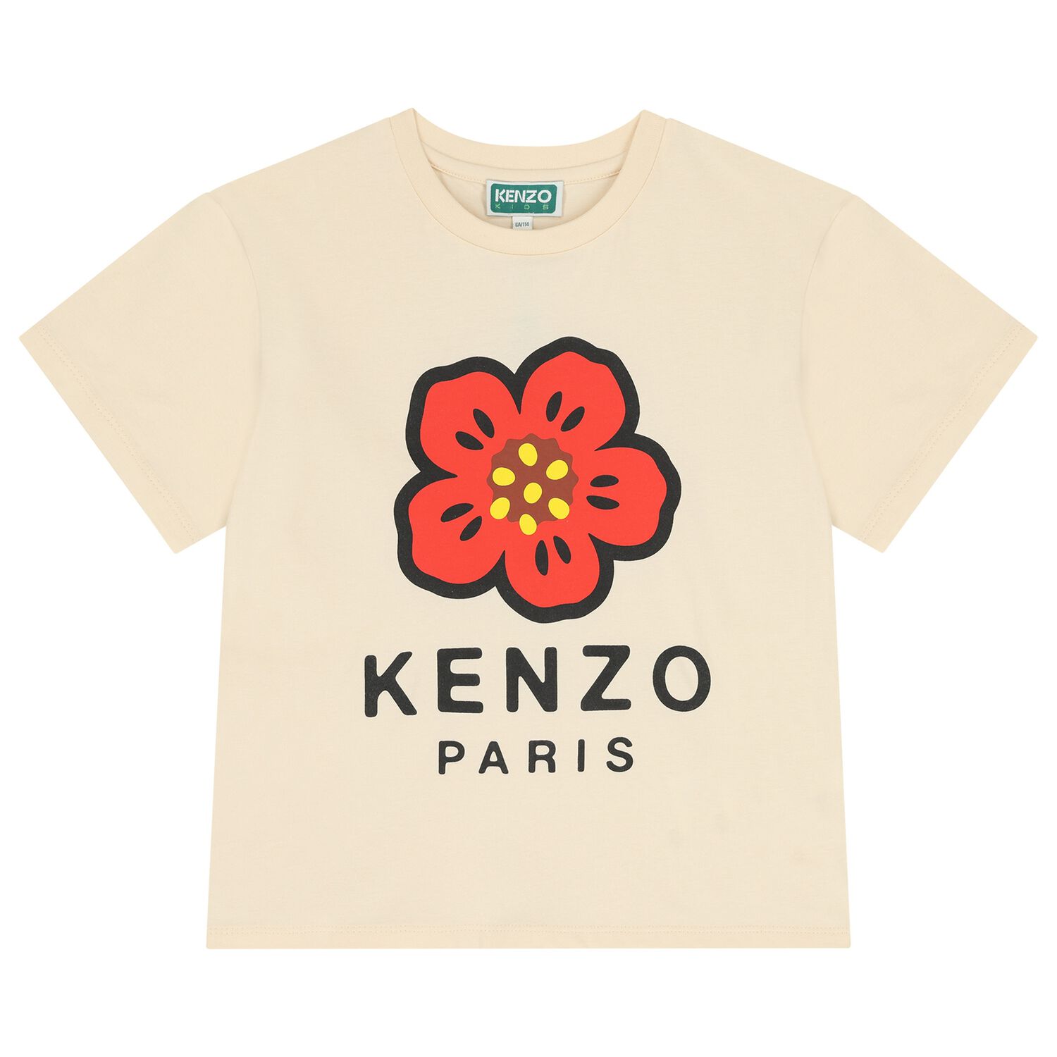 Girls Ivory Boke Flower T-Shirt, 1, hi-res