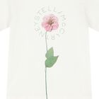 Girls Ivory Logo Flower T-Shirt, 1, hi-res