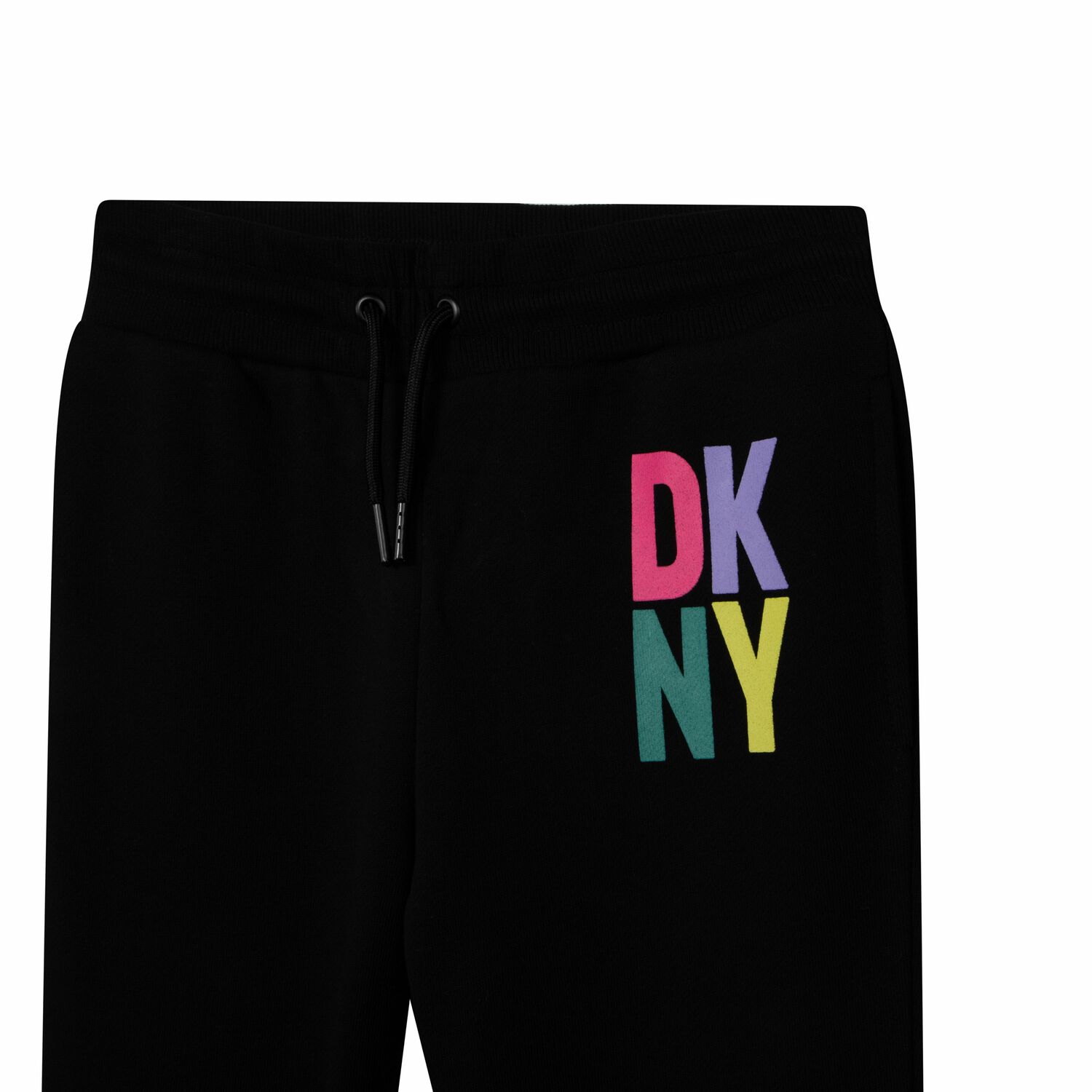Girls Black Logo Joggers, 1, hi-res