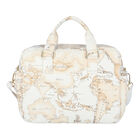Beige Geo Map Baby Changing Bag, 1, hi-res