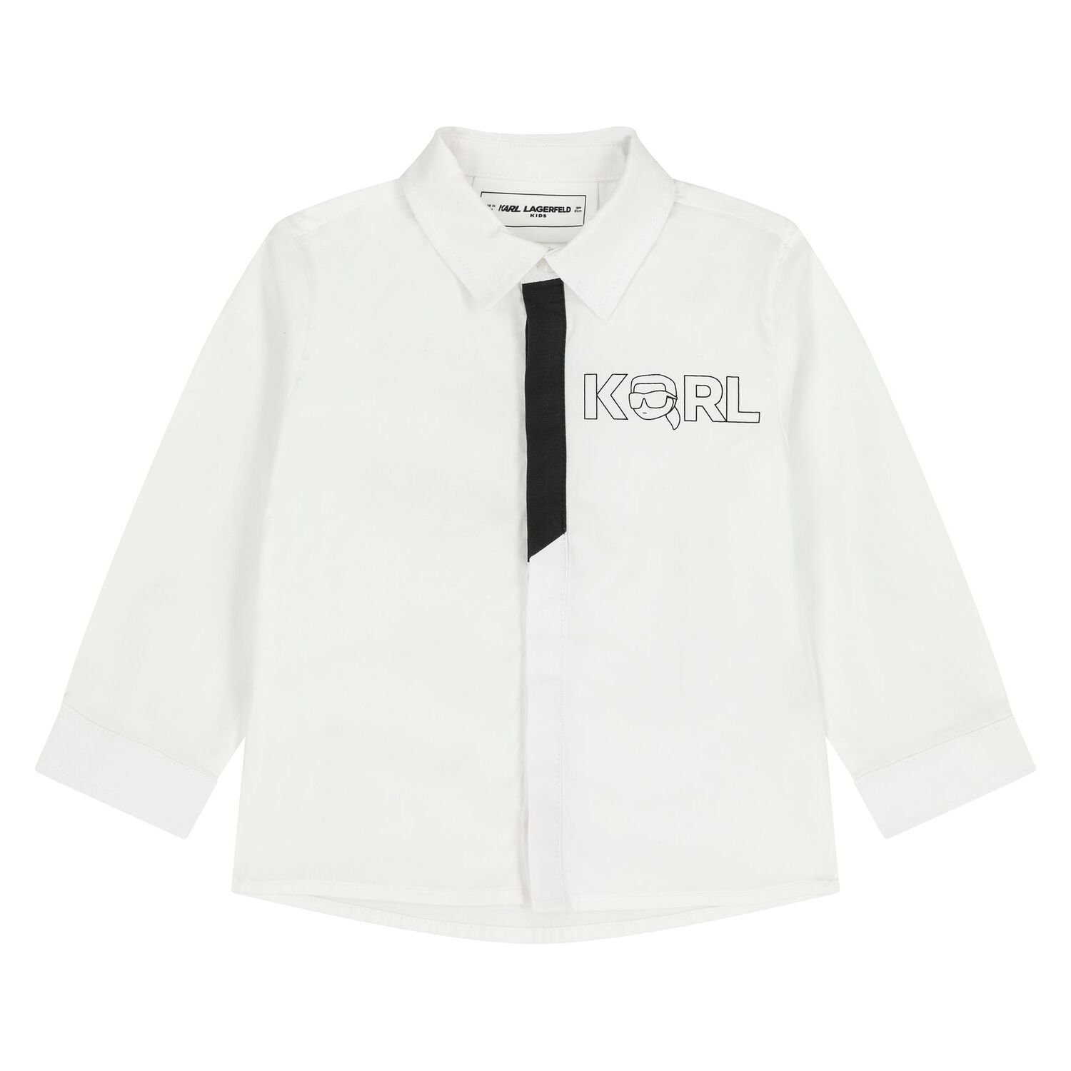 Younger Boys White & Black Denim Trousers Set, 1, hi-res