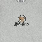Grey Teddy Bear Logo Long Sleeve Top, 7, hi-res