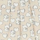 Baby Girls Beige Heart & Bear Dress Set, 1, hi-res