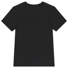 Boys Black Logo T-Shirt, 2, hi-res